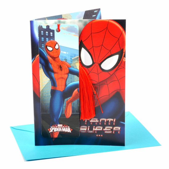 Biglietti compleanno SPIDERMAN segnalibro 12pz Biglietti compleanno SPIDERMAN segnalibro 12pz