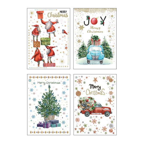 Biglietti auguri BUON NATALE joy 12pz
