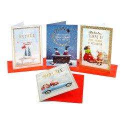 Biglietti auguri BUON NATALE 12pz