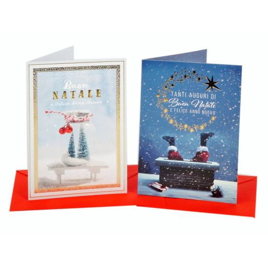 Biglietti auguri BUON NATALE 12pz