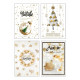 Biglietti auguri BUON NATALE elegante 12pz