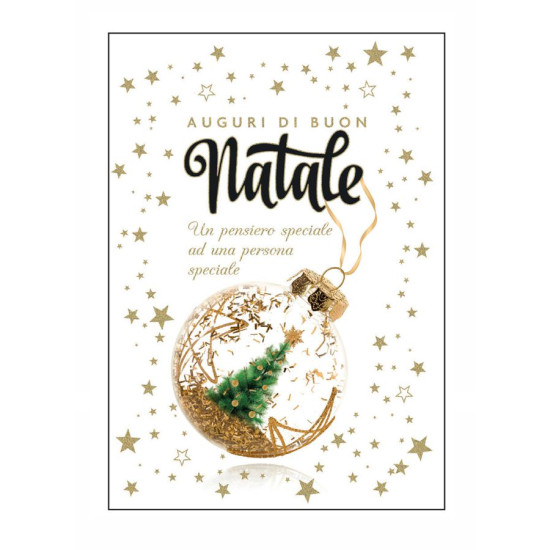 Biglietti auguri BUON NATALE elegante 12pz