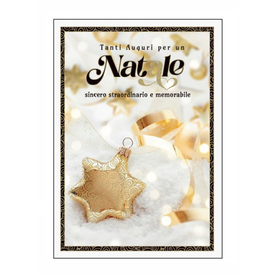 Biglietti auguri BUON NATALE elegante 12pz