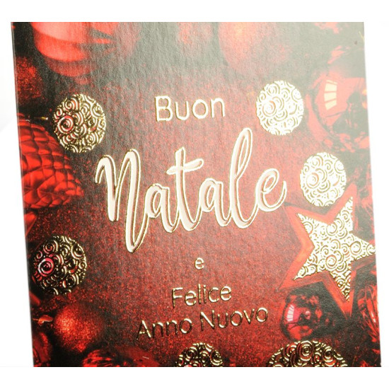 Biglietti auguri ROSSO NATALE medi 8,5x13,5 60pz Biglietti auguri ROSSO NATALE medi 8,5x13,5 60pz