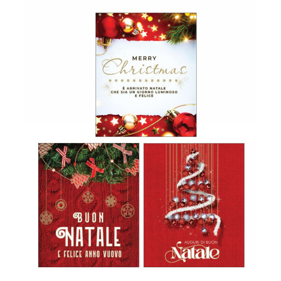 Chiudipacco natalizi 30 blister da 3 Chiudipacco natalizi 30 blister da 3