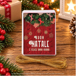 Chiudipacco Natalizi Assortiti con Glitter – 90 Pezzi