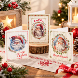 Chiudipacco Natalizi con Glitter – 60 Blister da 3 pz