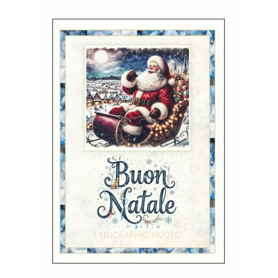 Biglietti auguri BABBO NATALE 12pz