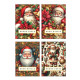 Biglietti auguri BABBO NATALE 12pz