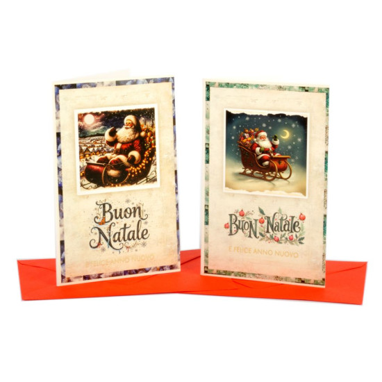 Biglietti auguri NATALE medi 8,5x13,5 60pz Biglietti auguri NATALE medi 8,5x13,5 60pz
