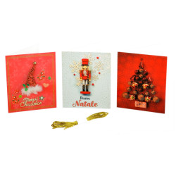 Chiudipacco natalizi 60 blister da 3pz