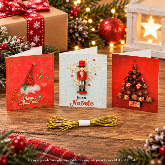 Chiudipacco Natalizi Assortiti con Glitter – 90 Pezzi Chiudipacco Natalizi Assortiti con Glitter – 90 Pezzi