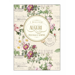 Biglietti AUGURI e COMPLEANNO special gold 12pz