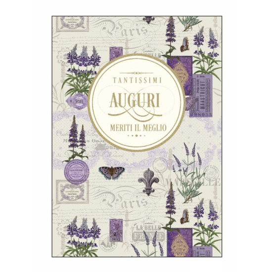 Biglietti AUGURI e COMPLEANNO special gold 12pz