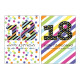 Biglietti auguri 18 ANNI olografico 12pz