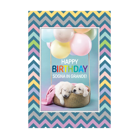 Biglietti auguri COMPLEANNO cucciolotti 12pz