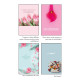 Biglietti auguri COMPLEANNO fiori 12pz Biglietti auguri COMPLEANNO fiori 12pz