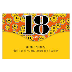 Biglietti auguri portasoldi 18 ANNI 12pz Biglietti auguri portasoldi 18 ANNI 12pz