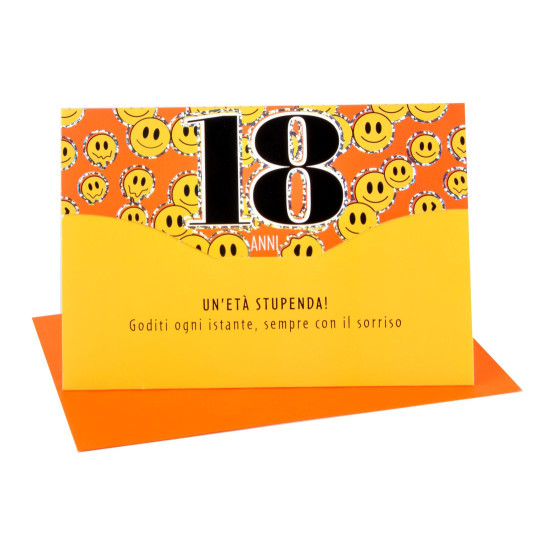 Biglietti auguri portasoldi 18 ANNI 12pz Biglietti auguri portasoldi 18 ANNI 12pz