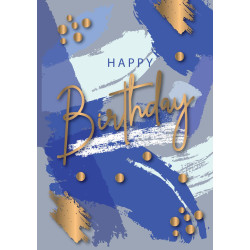 Biglietti auguri COMPLEANNO maschile oro e rilievo 12pz Biglietti auguri COMPLEANNO maschile oro e rilievo 12pz