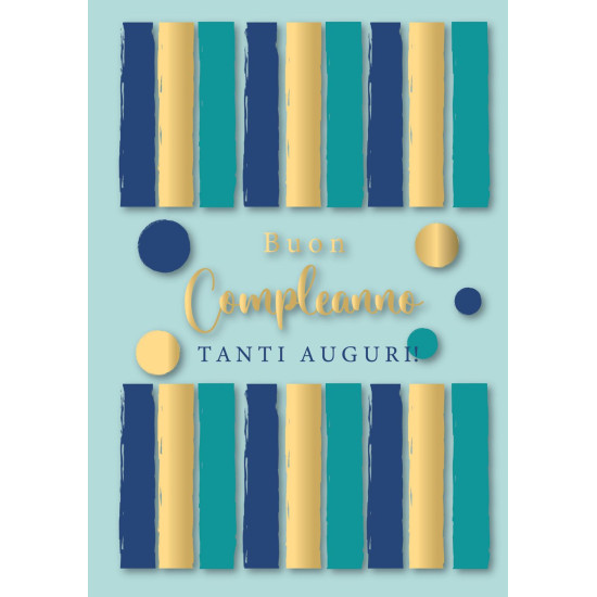 Biglietti auguri COMPLEANNO maschile oro e rilievo 12pz Biglietti auguri COMPLEANNO maschile oro e rilievo 12pz