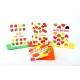 Biglietti auguri COMPLEANNO fluo con rame e rilievo 12pz Biglietti auguri COMPLEANNO fluo con rame e rilievo 12pz