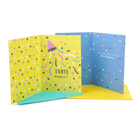 Biglietti Buon Compleanno party con Foil Olografico – 12 Pezzi Biglietti Buon Compleanno party con Foil Olografico – 12 Pezzi