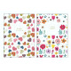 Biglietti auguri COMPLEANNO fiori e farfalle oro e rilievo 12pz Biglietti auguri COMPLEANNO fiori e farfalle oro e rilievo 12pz