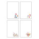 Biglietti auguri COMPLEANNO fiori e farfalle oro e rilievo 12pz Biglietti auguri COMPLEANNO fiori e farfalle oro e rilievo 12pz
