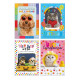 Biglietti auguri COMPLEANNO cuccioli olografici 12pz Biglietti auguri COMPLEANNO cuccioli olografici 12pz