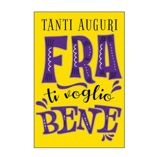 Biglietti auguri LETTERING 12pz