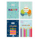 Biglietti auguri COMPLEANNO doppia rotella numeri 24pz Biglietti auguri COMPLEANNO doppia rotella numeri 24pz