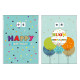 Biglietti auguri COMPLEANNO doppia rotella numeri 24pz Biglietti auguri COMPLEANNO doppia rotella numeri 24pz