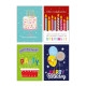 Biglietti auguri COMPLEANNO olografico 12pz