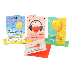 Biglietti frasi LIFE STYLE 12pz