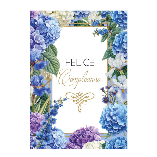 Biglietti auguri COMPLEANNO fiori 12pz Biglietti auguri COMPLEANNO fiori 12pz