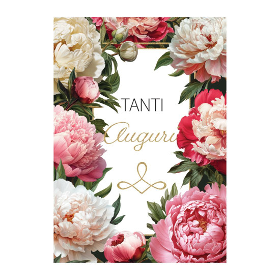 Biglietti auguri COMPLEANNO fiori 12pz Biglietti auguri COMPLEANNO fiori 12pz