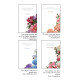 Biglietti auguri COMPLEANNO fiori 12pz Biglietti auguri COMPLEANNO fiori 12pz