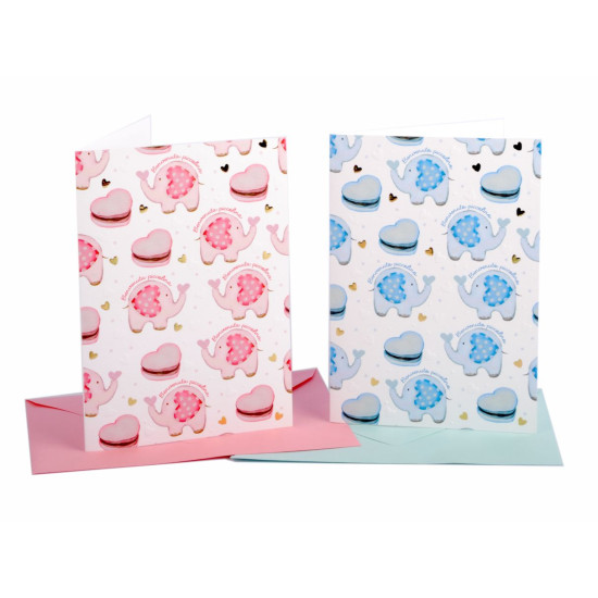 Biglietti congratulazioni NASCITA 12pz Biglietti congratulazioni NASCITA 12pz