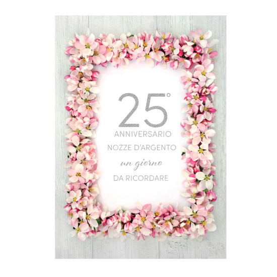 Biglietti auguri ANNIVERSARIO 25/50 e neutro 12pz