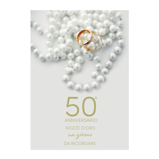 Biglietti auguri ANNIVERSARIO 25/50 e neutro 12pz