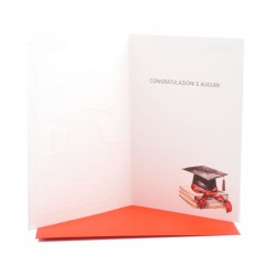 Biglietto LAUREA foil oro 12pz