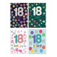 Biglietti auguri 18 ANNI olografico 12pz Biglietti auguri 18 ANNI olografico 12pz