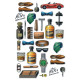 Biglietti auguri COMPLEANNO maschile oro 12pz Biglietti auguri COMPLEANNO maschile oro 12pz