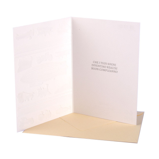 Biglietti auguri COMPLEANNO maschile oro 12pz Biglietti auguri COMPLEANNO maschile oro 12pz
