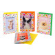 Biglietti auguri COMPLEANNO cuccioli funny oro 12pz Biglietti auguri COMPLEANNO cuccioli funny oro 12pz