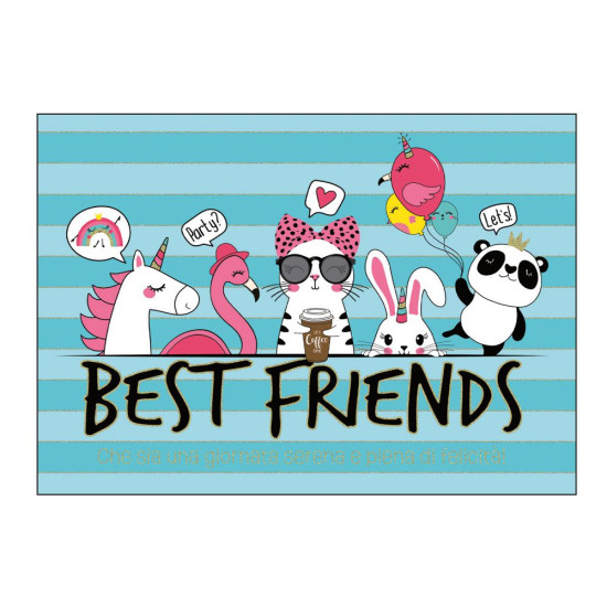 Biglietti auguri COMPLEANNO animaletti olografico 12pz