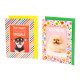 Biglietti auguri COMPLEANNO cuccioli funny oro 12pz Biglietti auguri COMPLEANNO cuccioli funny oro 12pz