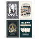 Biglietti auguri COMPLEANNO maschile foil olografico 12pz Biglietti auguri COMPLEANNO maschile foil olografico 12pz