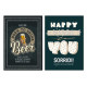 Biglietti auguri COMPLEANNO maschile foil olografico 12pz Biglietti auguri COMPLEANNO maschile foil olografico 12pz